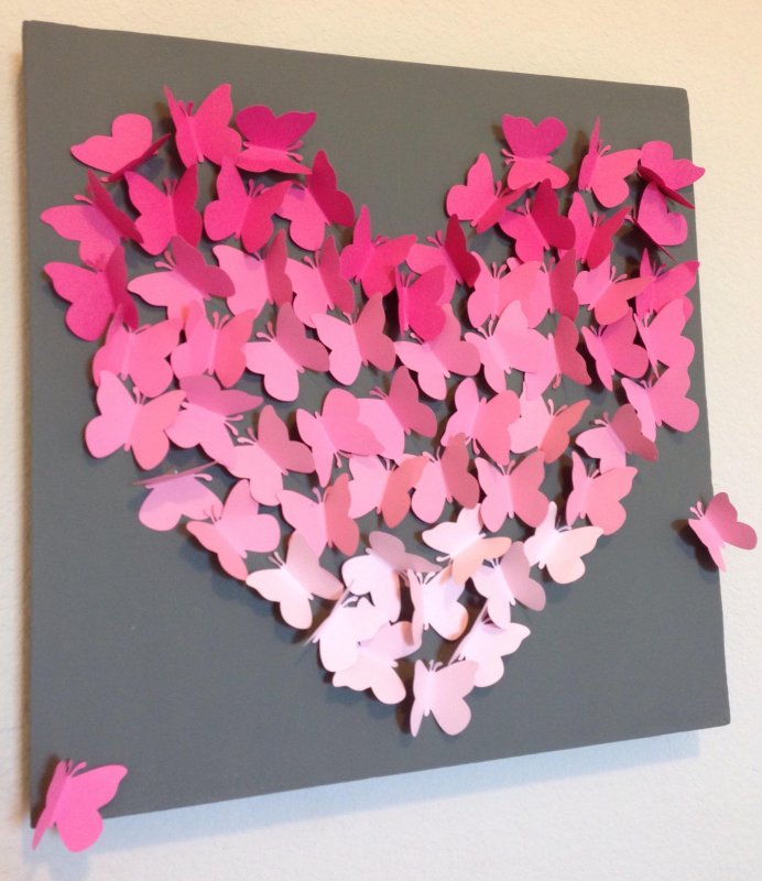 Бабочки на стену – это отличный способ создать воздушный весенний декор в любое время года!