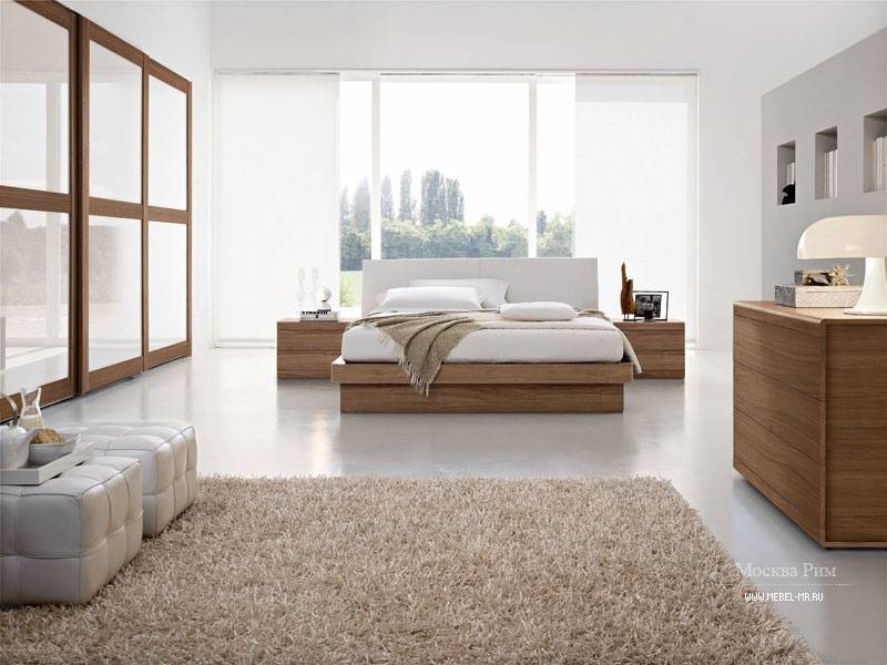 Мебель в спальню, возможная комплектация, материалы, цветовая палитра