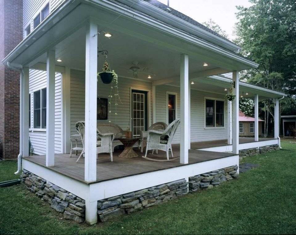 Дизайн веранды частного дома: планировка и отделка террасы с фото