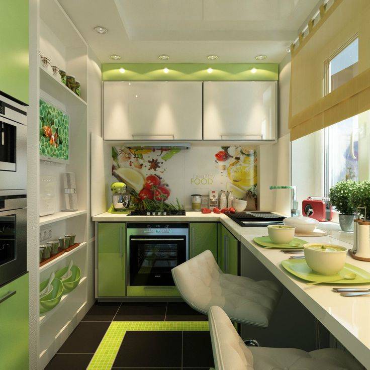 Дизайн маленьких кухонь для малогабаритных квартир: фото и советы по оформлению