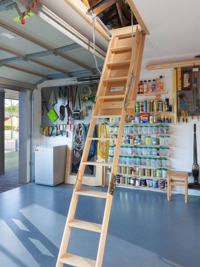 Чердачная лестница с люком своими руками: инструкции, чертежи, примеры