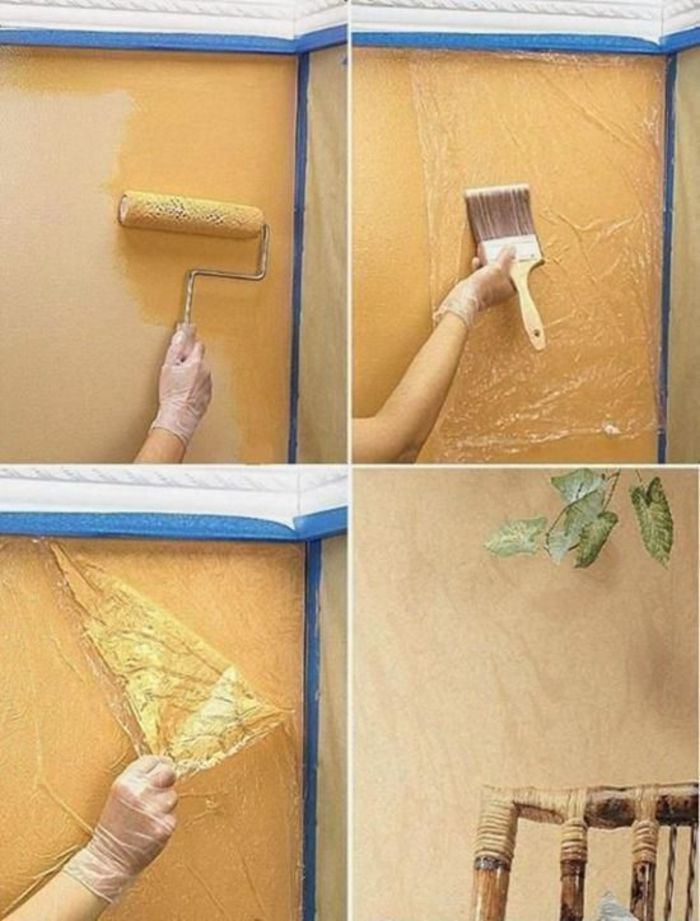 Покрасить стены фактурно: как это сделать своими руками и плюсы и минусы таких покрытий