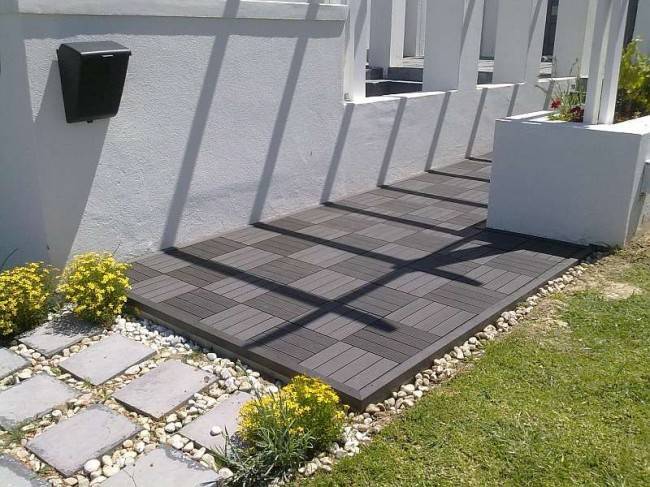 Пластиковая плитка для дорожек на даче (41 фото): экономичное и мобильное покрытие - «двор и сад» » «дизайна интерьера»