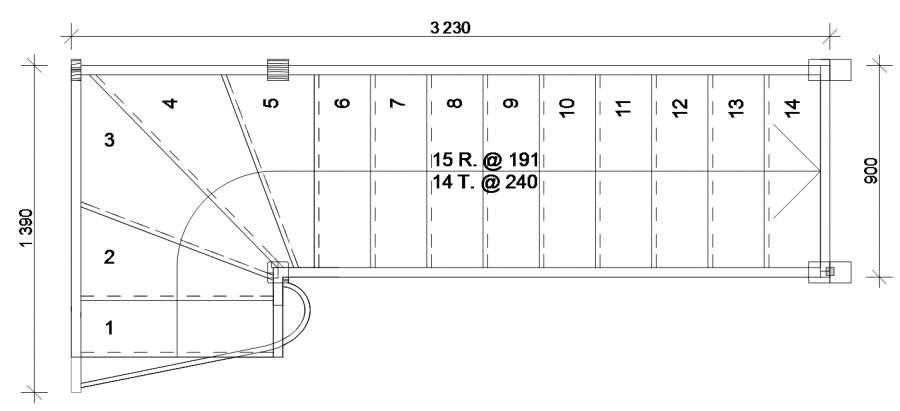Калькулятор лестницы онлайн с поворотом 180 градусов: расчет площадки 90, забежная и поворотная программа