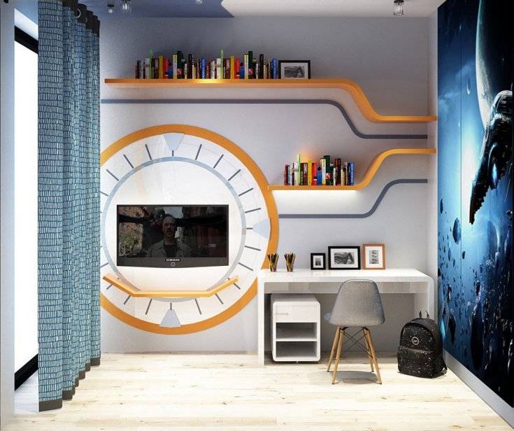 Как оформить комнату в стиле космос - фото, идеи интерьера комнаты в космическом стиле
