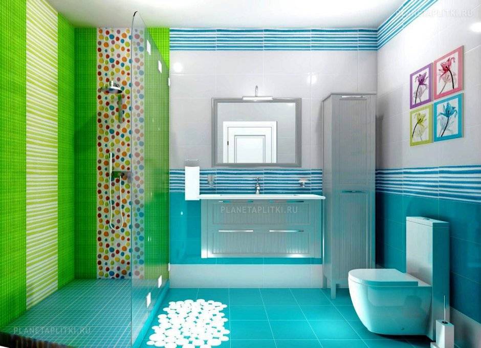Гармоничный дизайн ванной комнаты: фото модной плитки 2020 для маленькой ванны