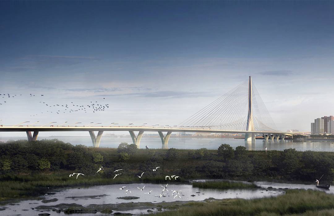 Компания Zaha Hadid Architects получила заказ на строительство нового моста Danjiang в Тайбэе