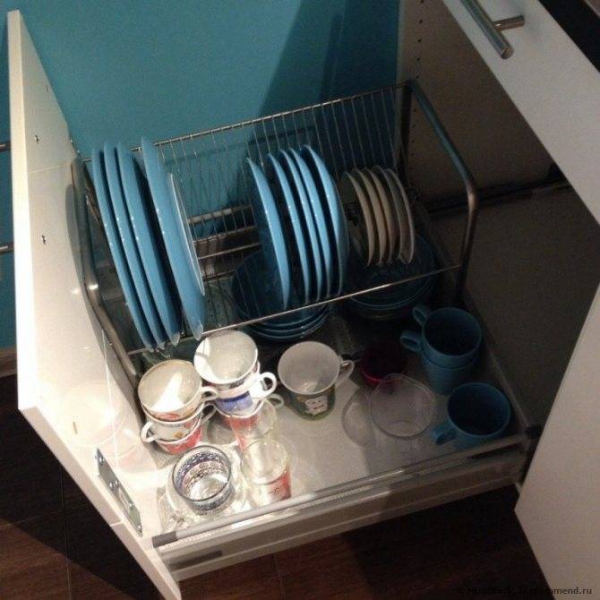 Кухонная сушилка для посуды в шкаф (115+ фото) — встраиваемая, угловая, из нержавейки. какую выберите вы?