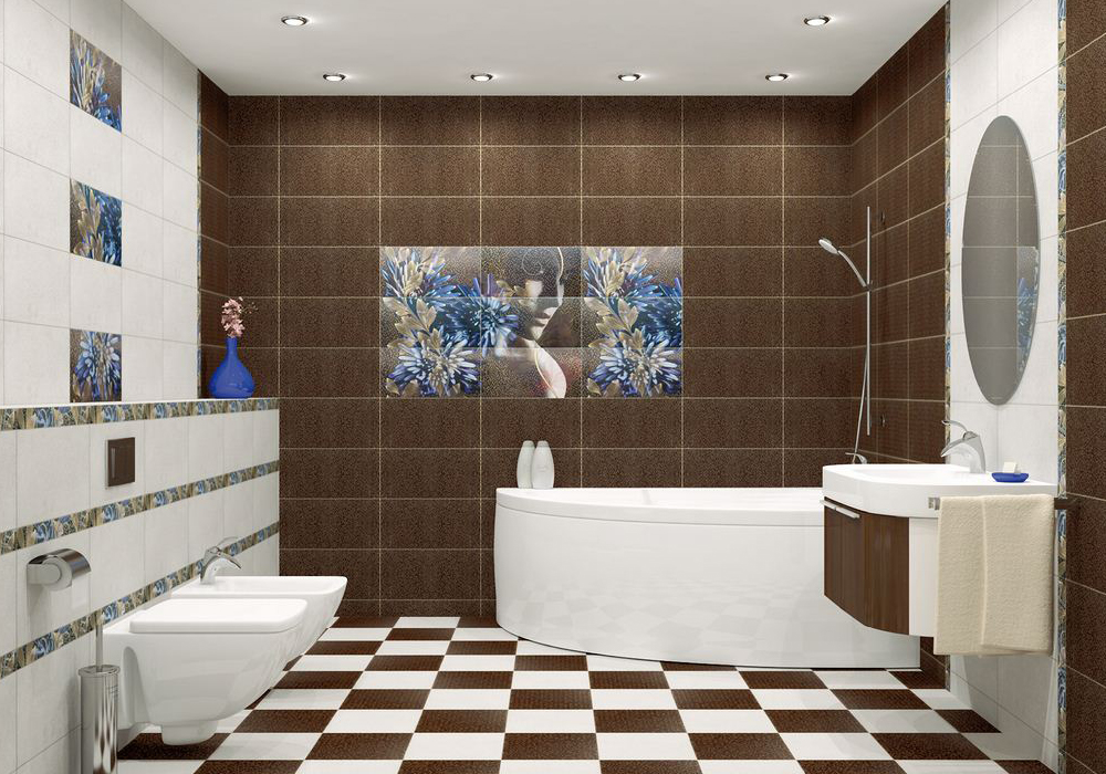 Особенности создания стильного дизайна ванной при помощи плитки