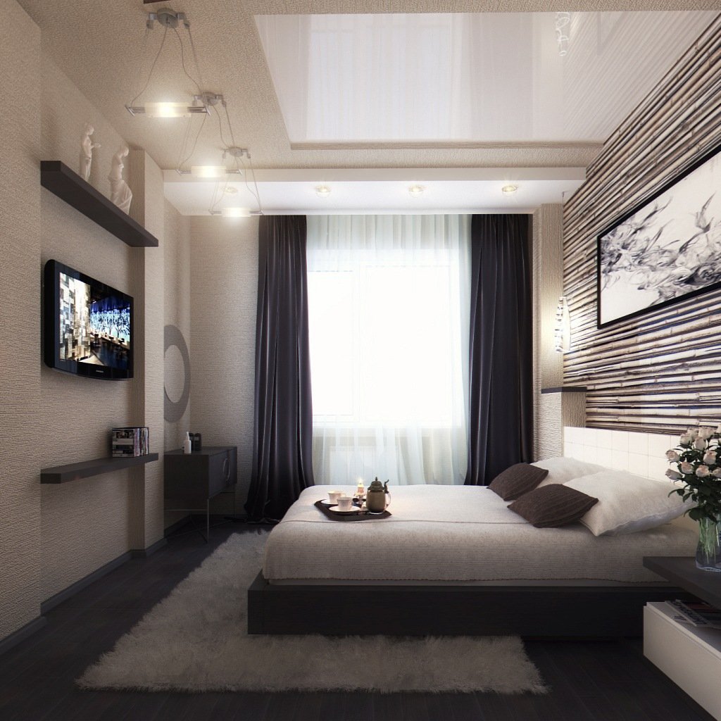 Спальня 13 кв. м. - 150 фото реальных примеров дизайна, планировок и необычных сочетаний в интерьере спальной комнаты