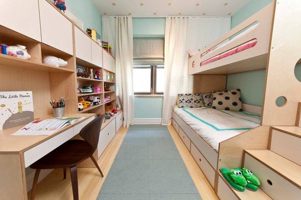 Детская комната для двоих детей: 75 фото, идеи дизайна