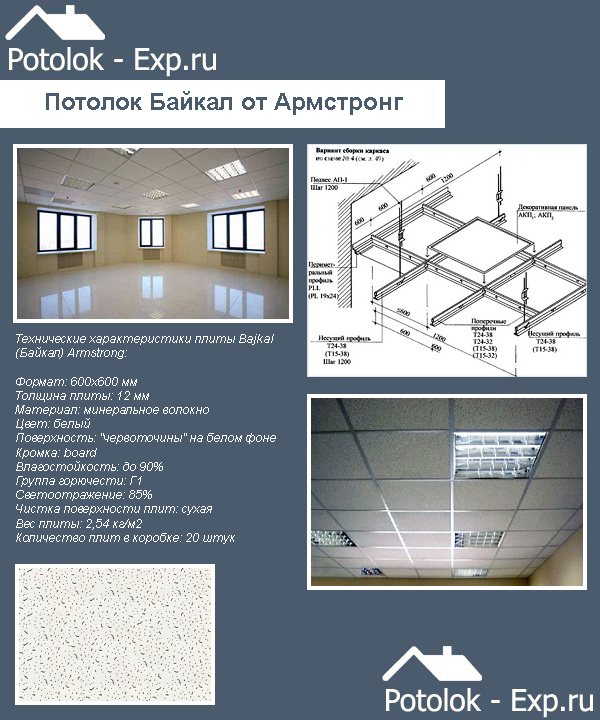Как сделать потолок армстронг